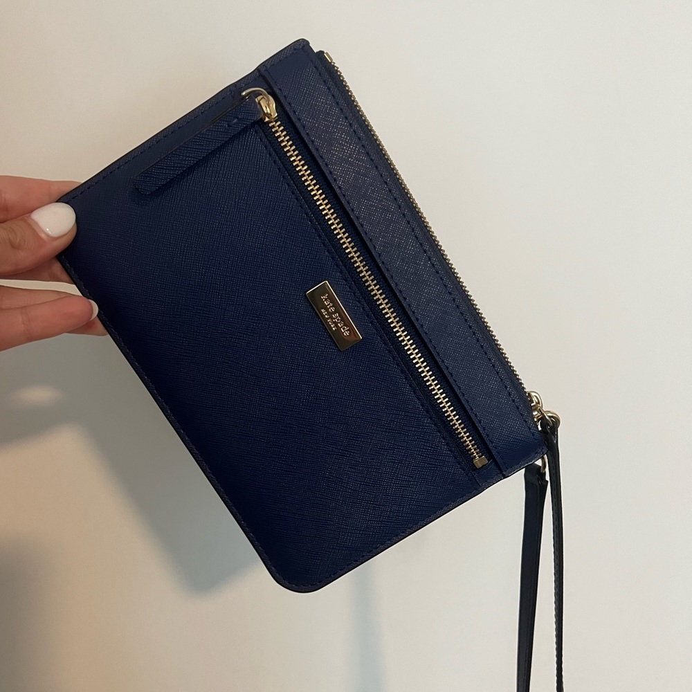 Navy Kate Spade Wristlet